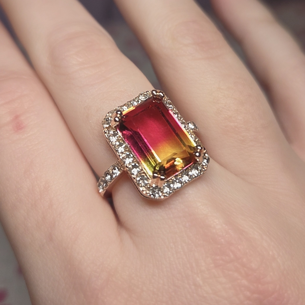 Elegant Multicolor Gemstone Ring